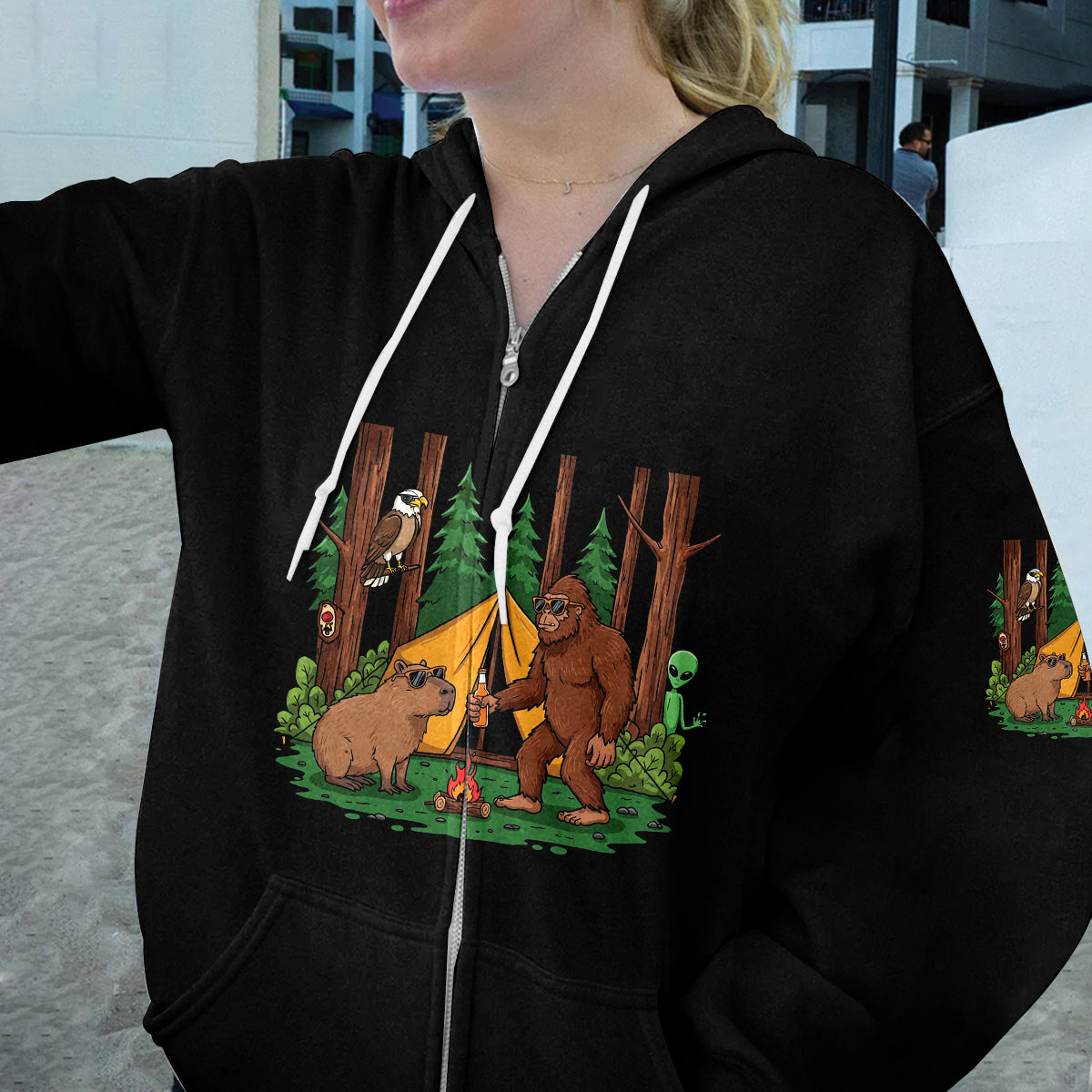 You Don't have To Be Crazy To Camp With Us All Over Print Shirt