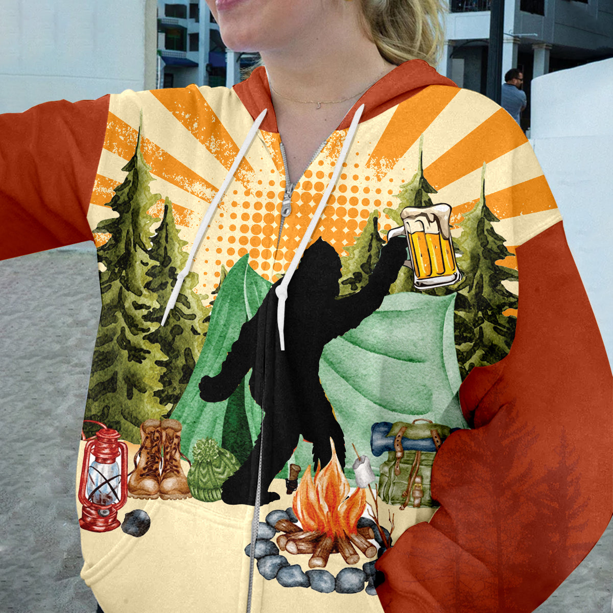 It's Always Beer O'clock At The Campsite All Over Print Shirt