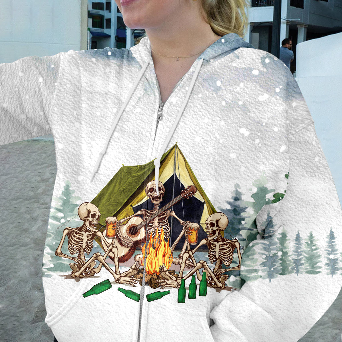 Today's Good Mood Is Sponsored By Camping and Beer All Over Print Shirt